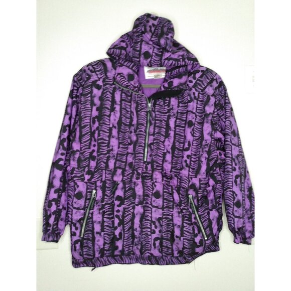 Obermeyer New Arc Womens Sz L  Ski Jacket Pullover Windbreaker Half Zip Printed - Picture 3 of 6